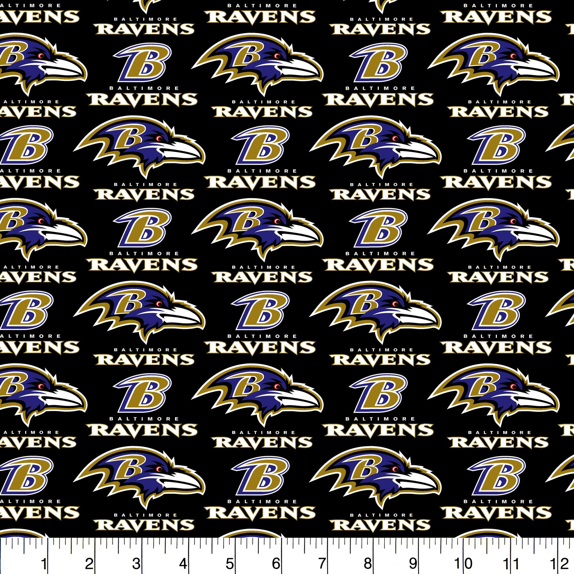 NFL Baltimore Ravens Cotton Fabric
